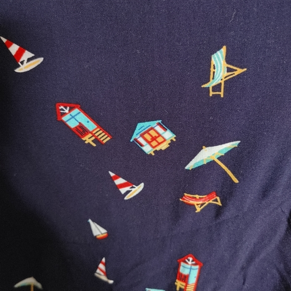 Beach Print Ruffled Skirt - Picture 3 of 3